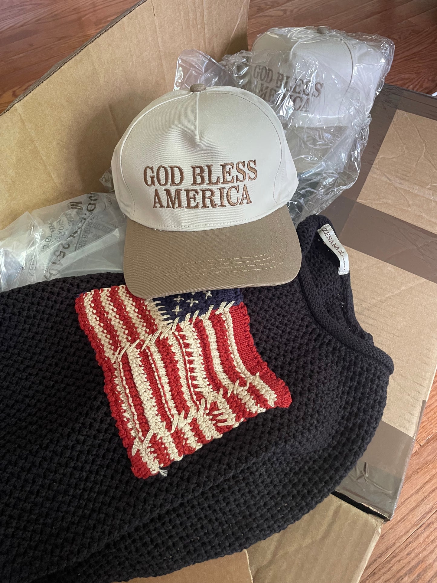 Woven Flag Sweater