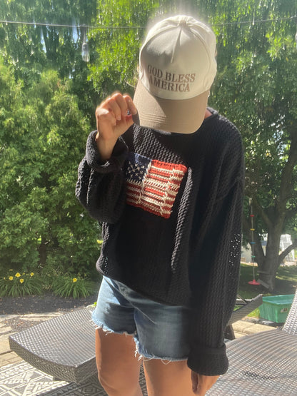 God Bless Two-tone Hat