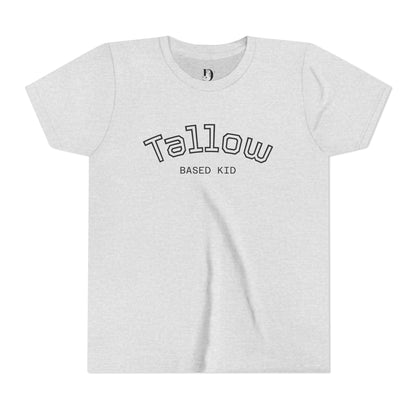 Tallow Based Kid Youth Tee — Minimalist Graphic Kids Shirt