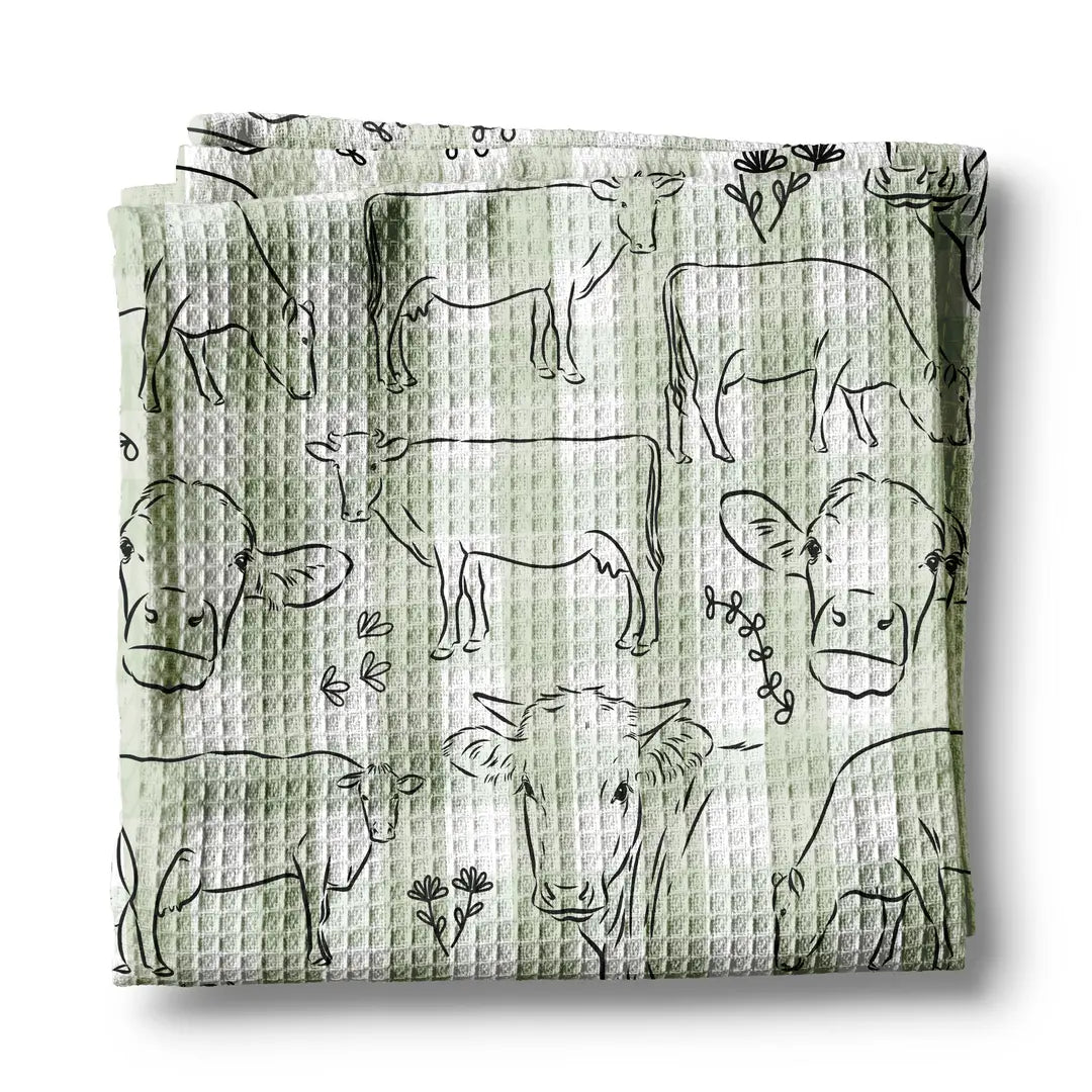 Canary Road Kitchen Waffle Towel