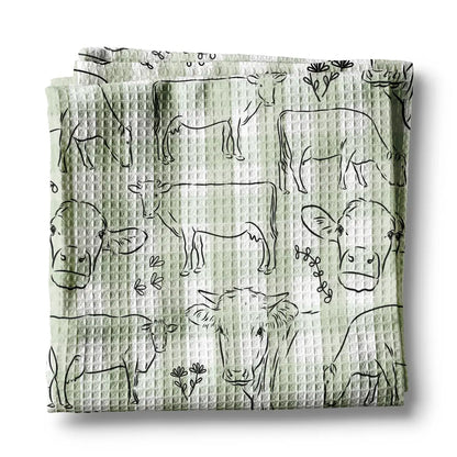 Canary Road Kitchen Waffle Towel