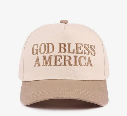 God Bless Two-tone Hat
