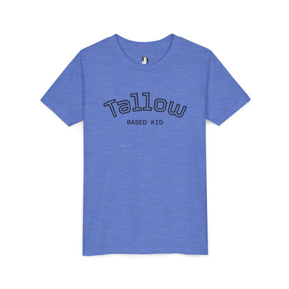 Tallow Based Kid Youth Tee — Minimalist Graphic Kids Shirt